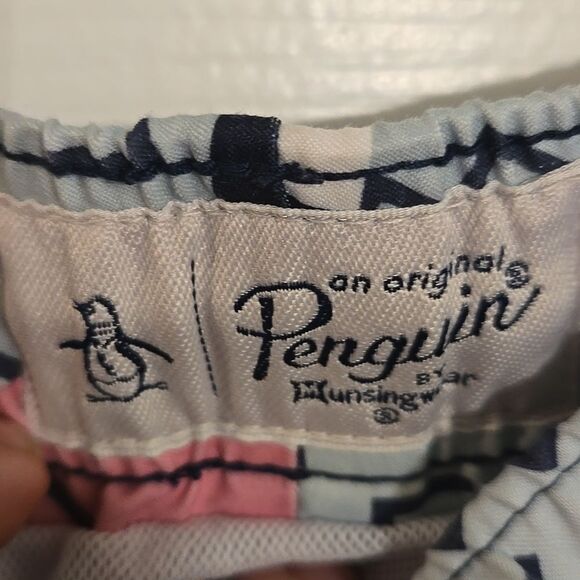Original Penguin Pink and Blue swimm Shorts Vibrant Design - Picture 5 of 8